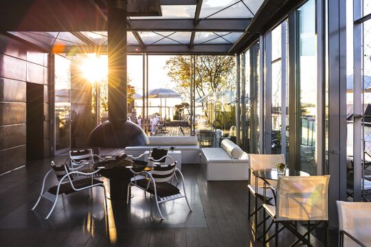 [Translate to English:] Blue Spa Bar, Lounge & Wintergarten Hotel Bayerischer Hof
