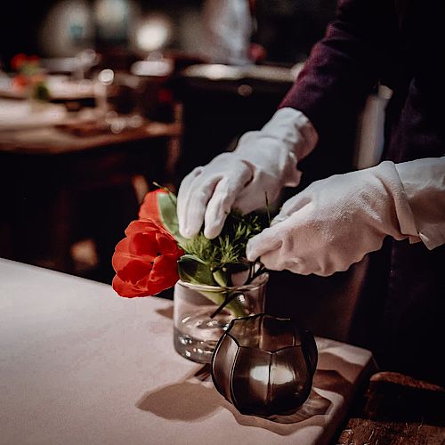 Putting the finishing touches in place before every service. #ateliermunich #bayerischerhofmunich...